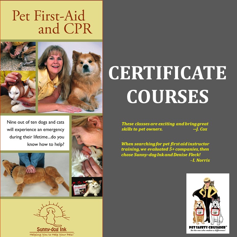 PET FIRST AID (Dog & Cat) CERTIFICATE COURSES