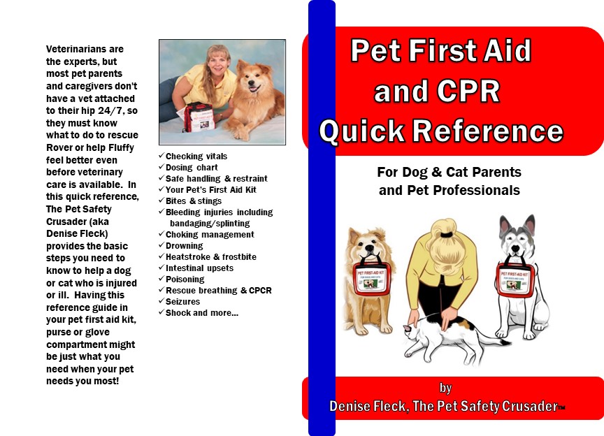 PRODUCT SHARE:  PFA & CPR Quick Reference For Dog & Cat Parents and Pet Professionals