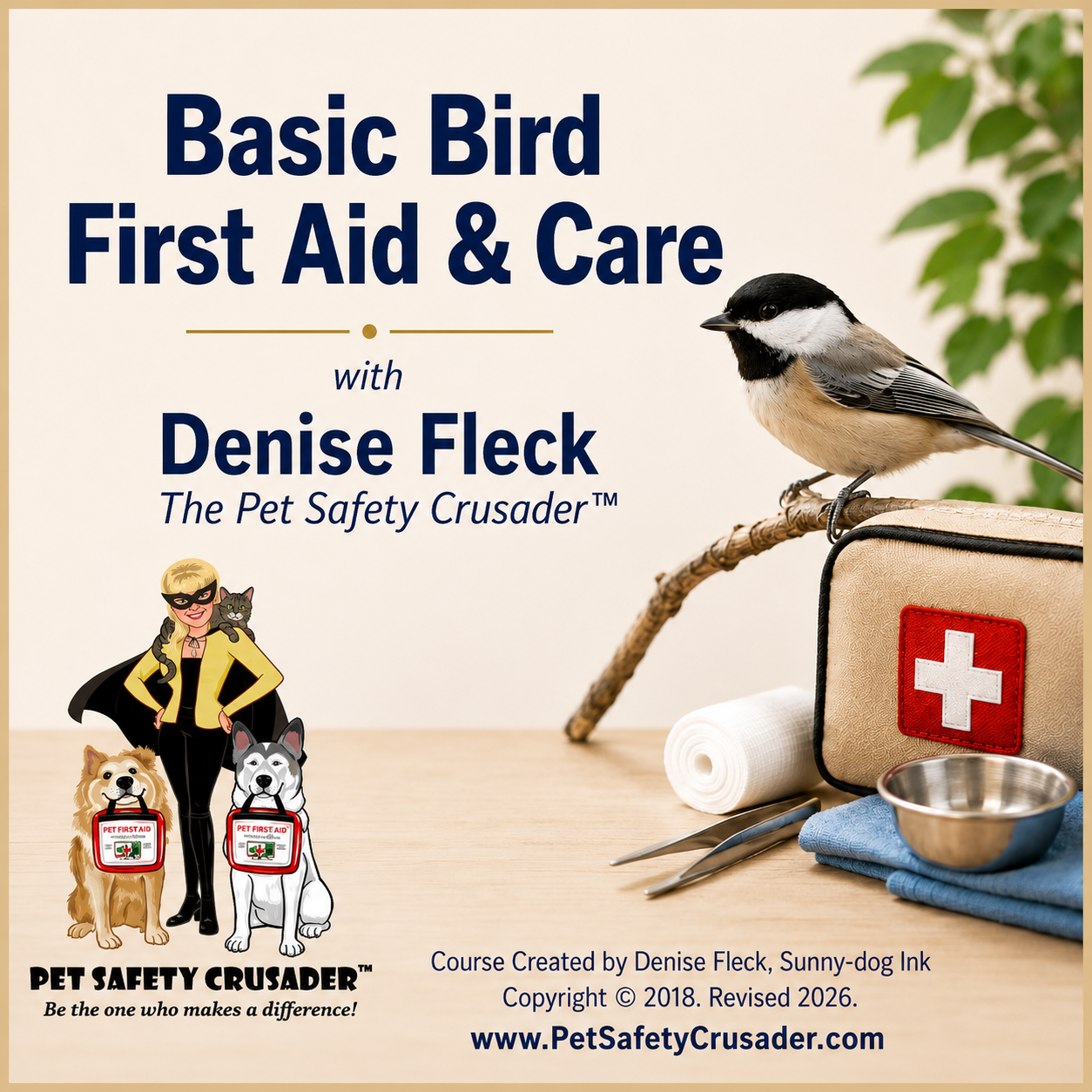 Basic Bird First Aid & Care Certificate Course