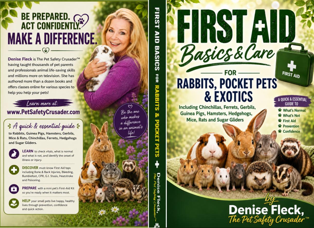 First Aid Basics for Rabbits, Pocket Pets and Exotics (BOOK)